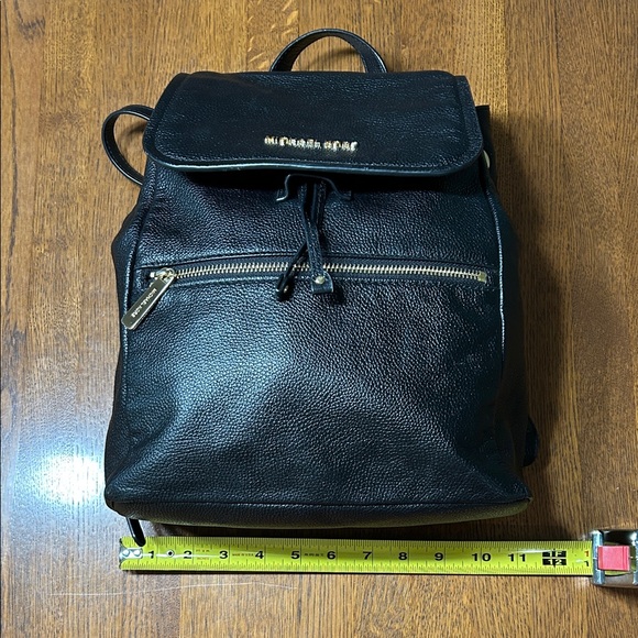 Michael Kors Black Backpack and Wallet with Gold Accents Set - Picture 2 of 16